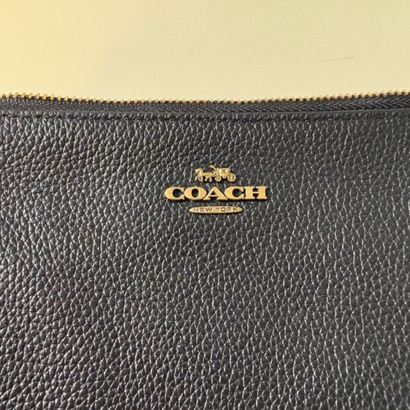 Coach black wristlets with gold rivets - Picture 3 of 3